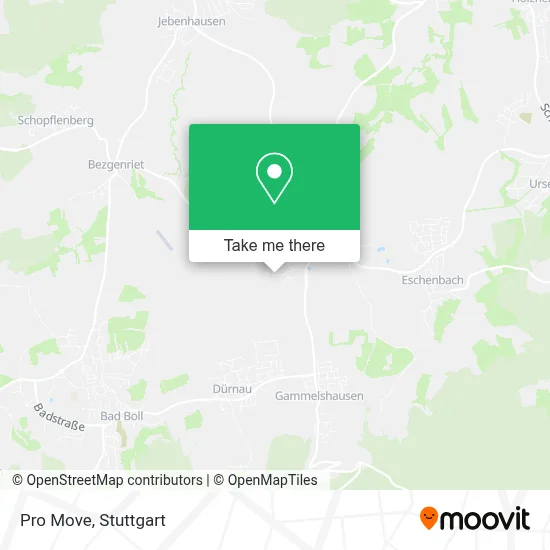 Pro Move map