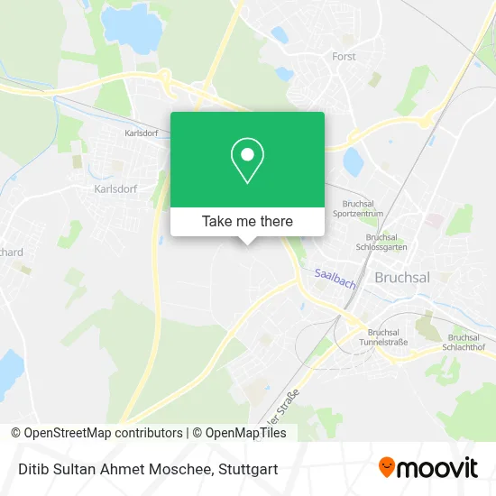Ditib Sultan Ahmet Moschee map