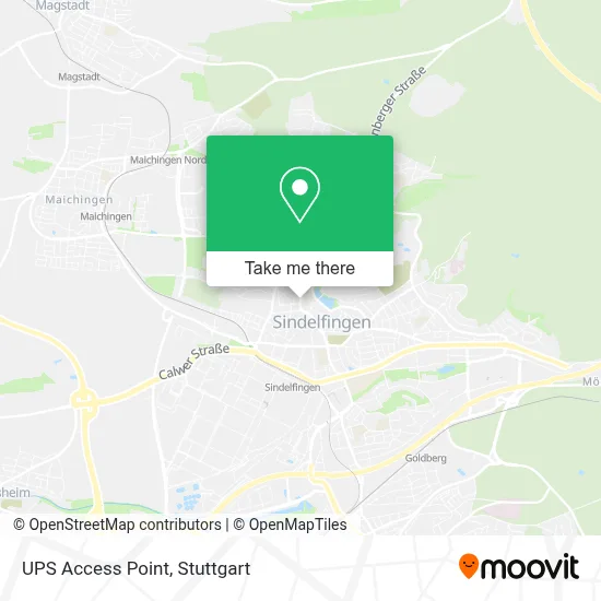 Ups Access Point map