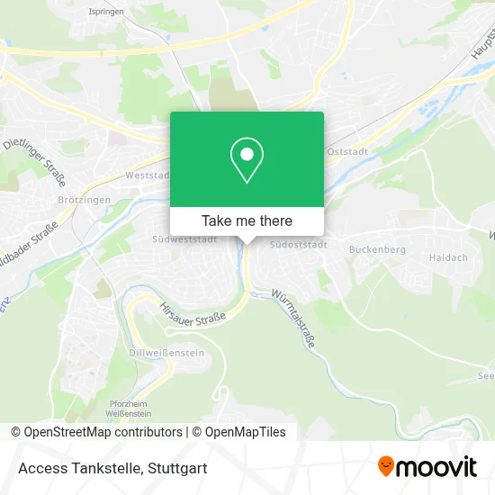 Access Tankstelle map