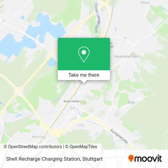 Shell Recharge Charging Station map