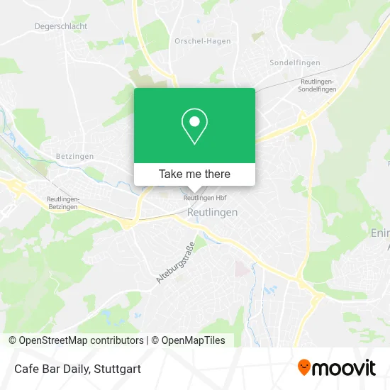 Cafe Bar Daily map