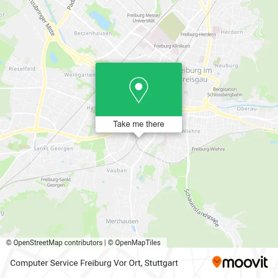 Computer Service Freiburg Vor Ort map