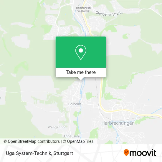 Uga System-Technik map