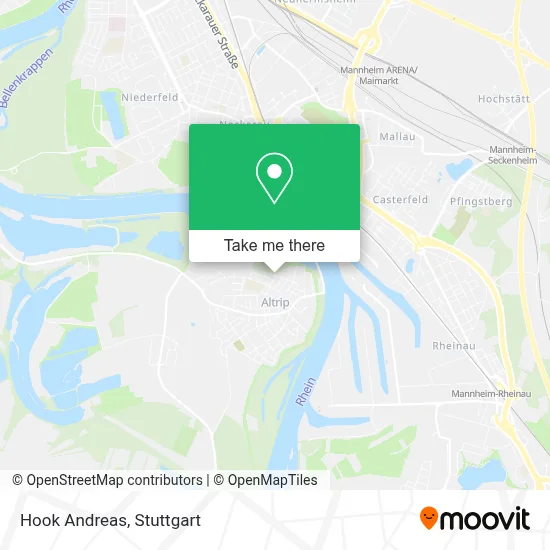 Hook Andreas map