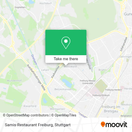 Samis-Restaurant Freiburg map
