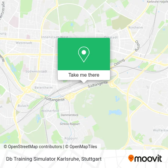 Db Training Simulator Karlsruhe map