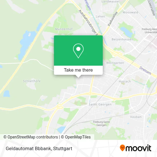 Geldautomat Bbbank map