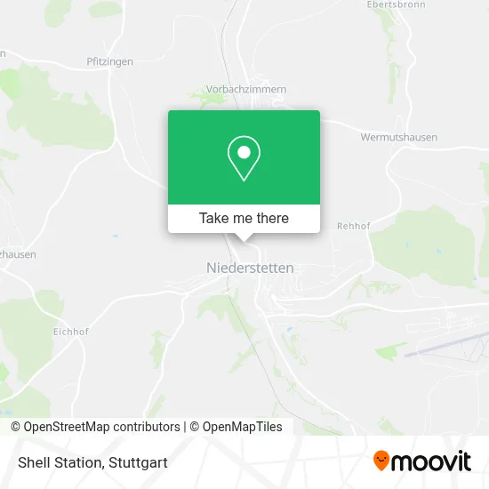 Shell Station map