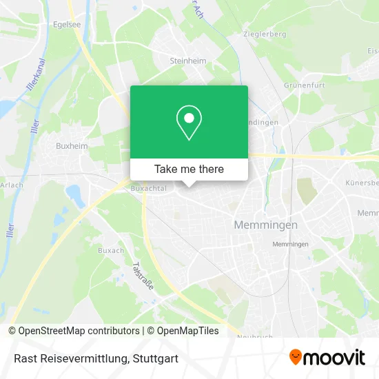 Rast Reisevermittlung map
