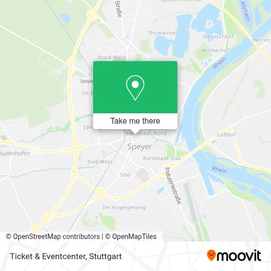 Ticket & Eventcenter map