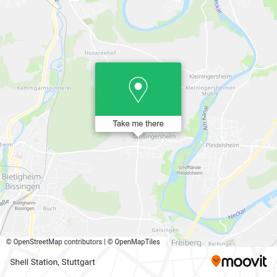 Shell Station map