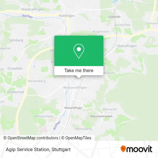 Agip Service Station map