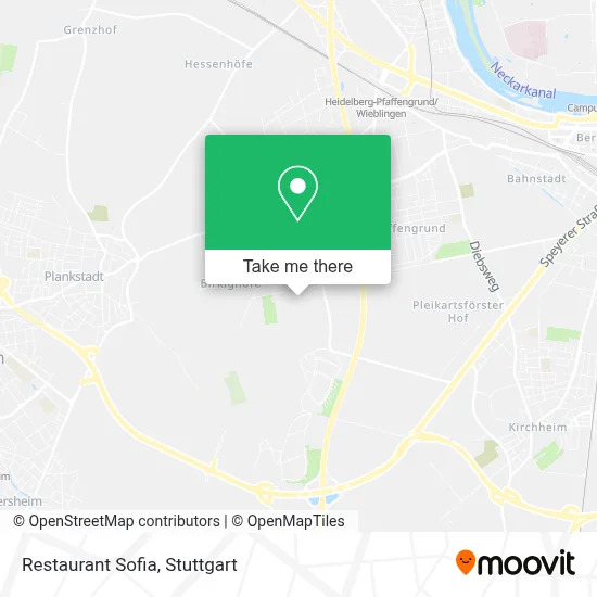 Restaurant Sofia map