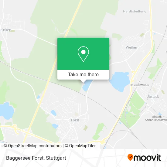 Baggersee Forst map