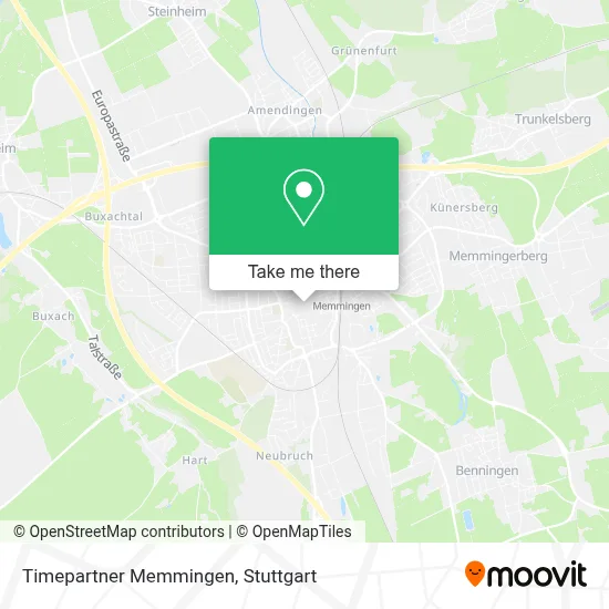 Timepartner Memmingen map