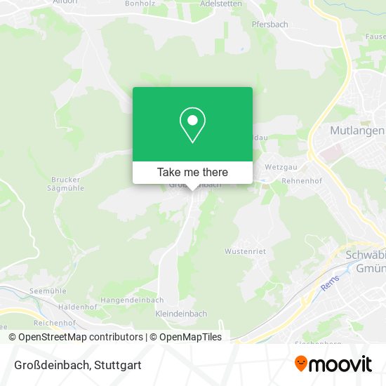 Großdeinbach map