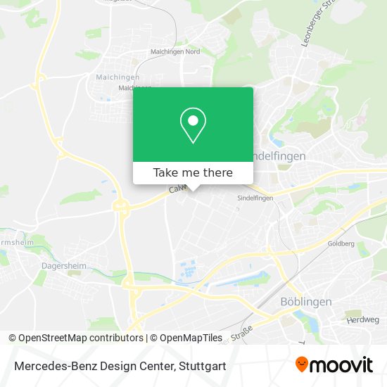 Mercedes-Benz Design Center map