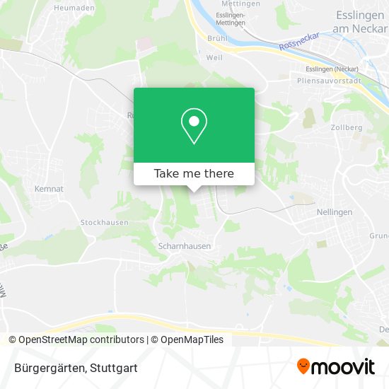 Bürgergärten map