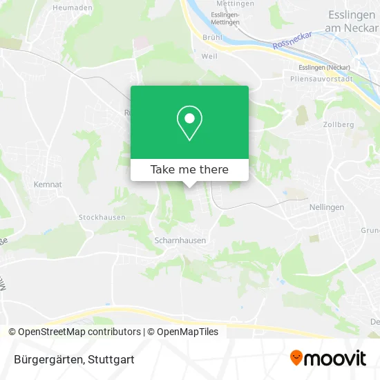 Карта Bürgergärten