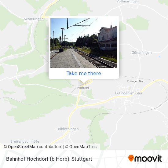 Bahnhof Hochdorf (b Horb) map