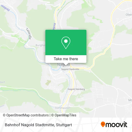 Bahnhof Nagold Stadtmitte map