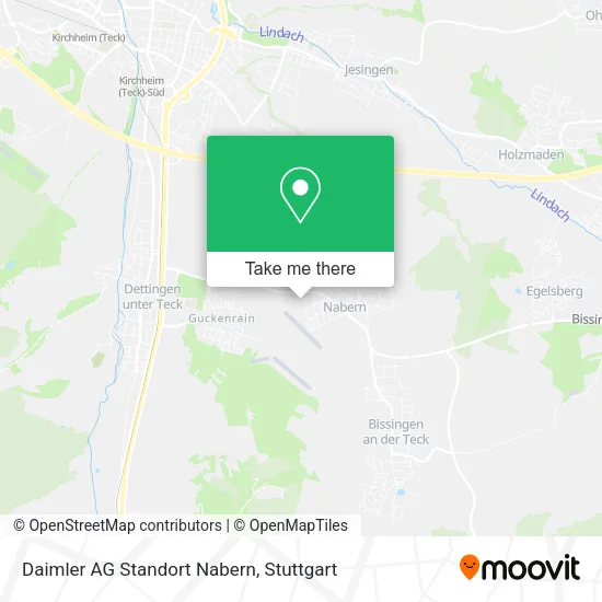 Карта Daimler AG Standort Nabern