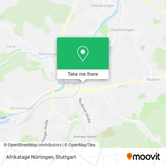 Карта Afrikatage Nürtingen