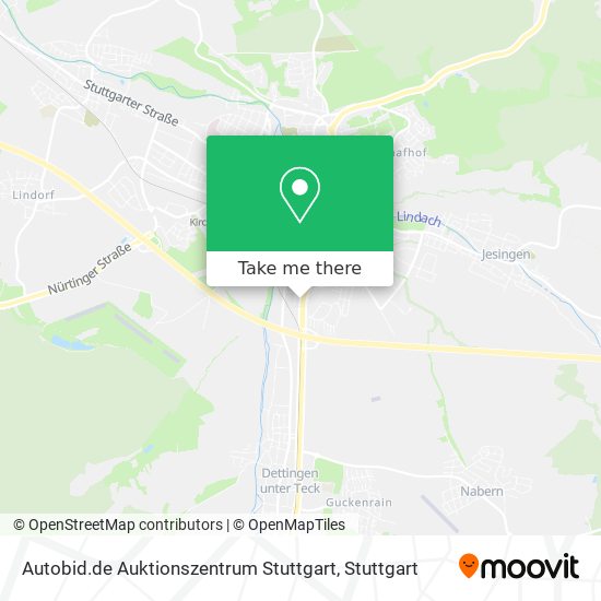Карта Autobid.de Auktionszentrum Stuttgart