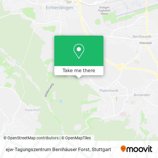 Карта ejw-Tagungszentrum Bernhäuser Forst
