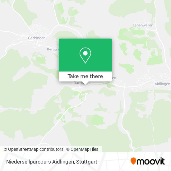 Niederseilparcours Aidlingen map