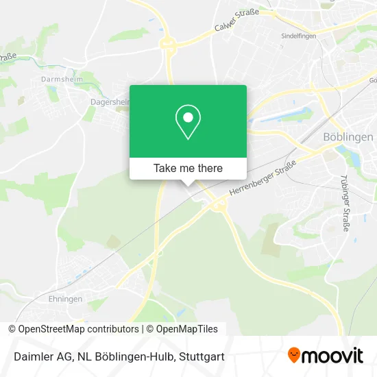 Daimler AG, NL Böblingen-Hulb map