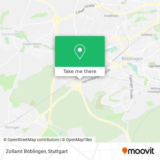 Карта Zollamt Böblingen