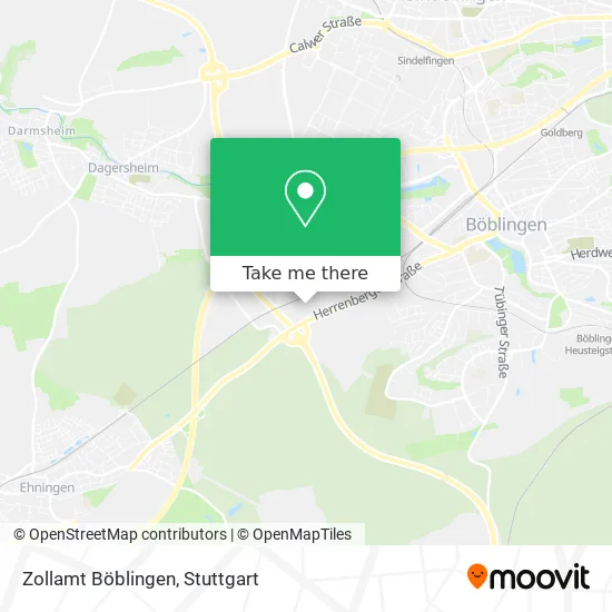 Карта Zollamt Böblingen