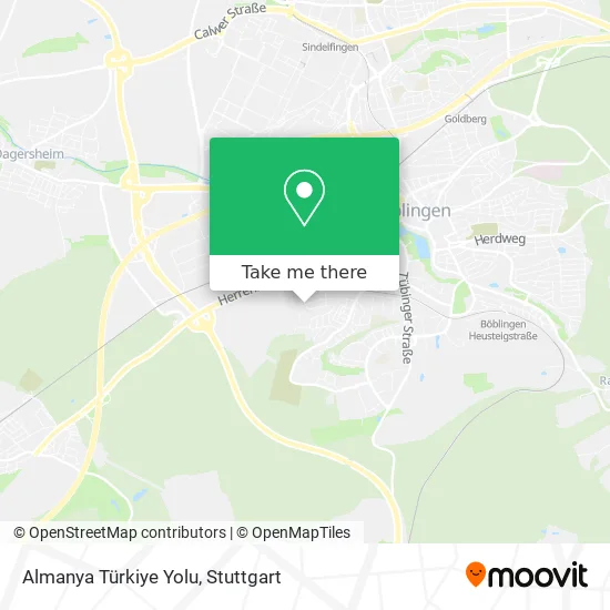 Карта Almanya Türkiye Yolu