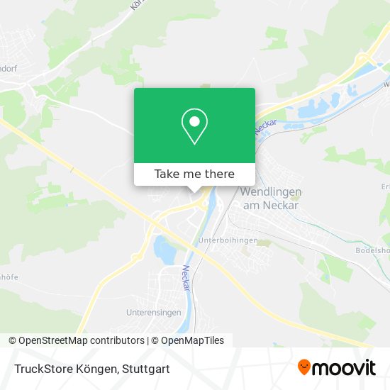 TruckStore Köngen map