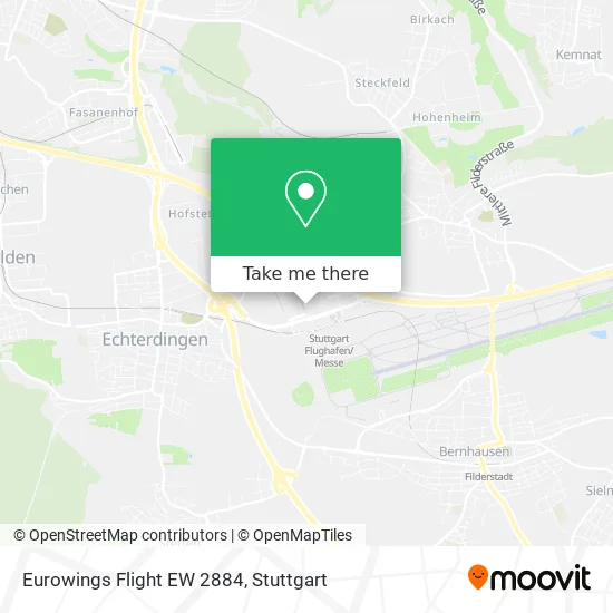 Карта Eurowings Flight  EW 2884