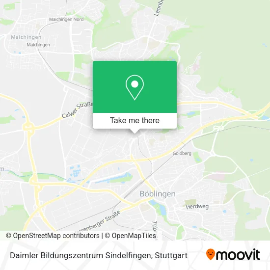 Карта Daimler Bildungszentrum Sindelfingen