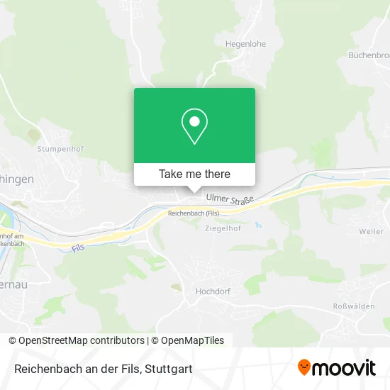Reichenbach an der Fils map