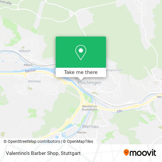 Valentino's Barber Shop map