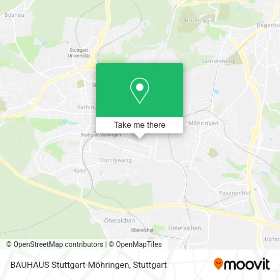 Карта BAUHAUS Stuttgart-Möhringen