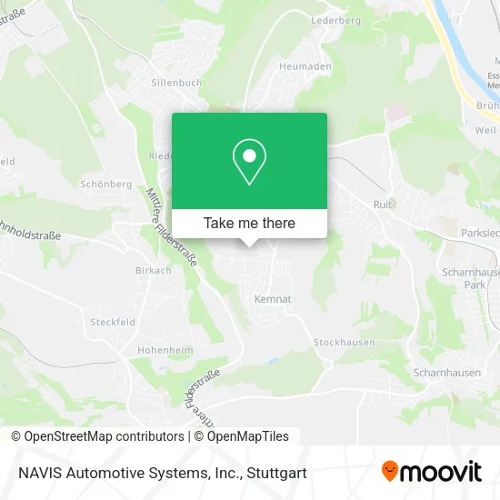 Карта NAVIS Automotive Systems, Inc.