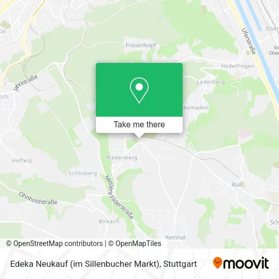 Карта Edeka Neukauf (im Sillenbucher Markt)