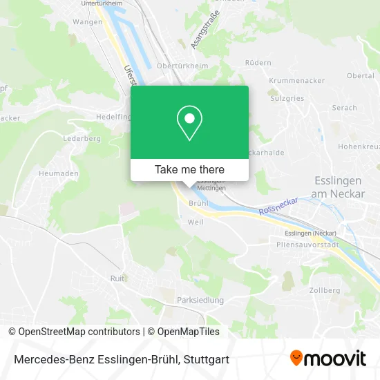 Карта Mercedes-Benz Esslingen-Brühl