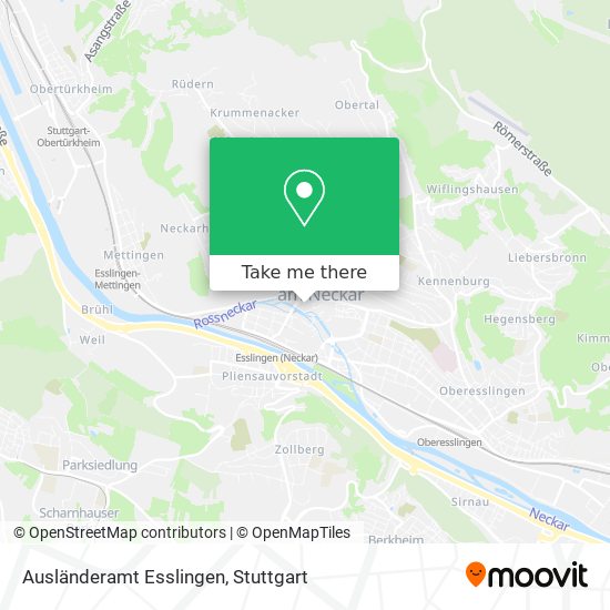 Ausländeramt Esslingen map