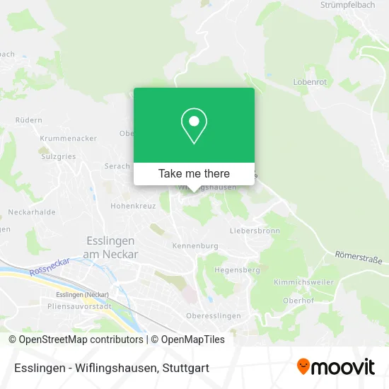 Карта Esslingen - Wiflingshausen