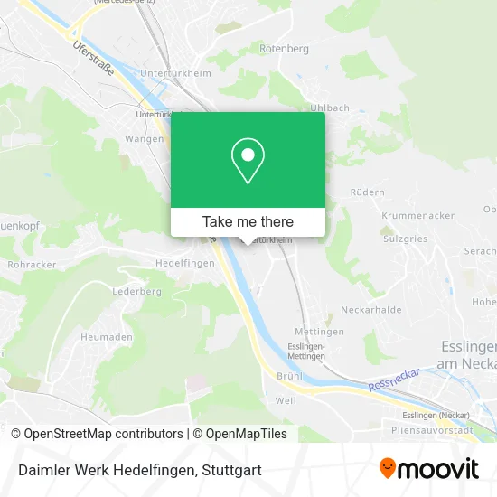 Карта Daimler Werk Hedelfingen