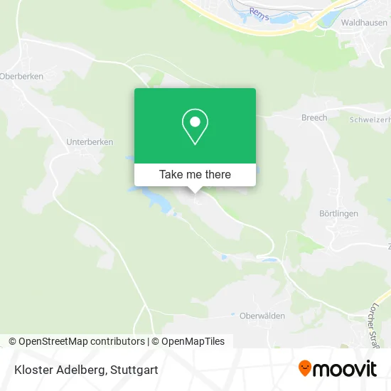 Kloster Adelberg map