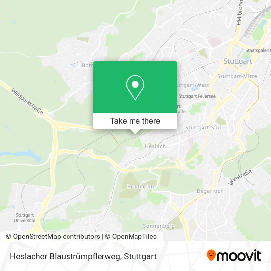 Карта Heslacher Blaustrümpflerweg