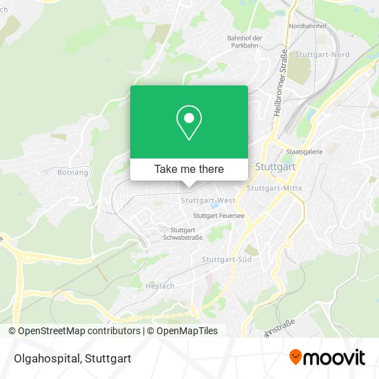 Olgahospital map